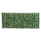 Outsunny Artificial Leaf Hedge Privacy Screen Roll Garden Fence refurbished