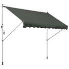 Outsunny 3x1.5m Retractable Patio Awning Floor- to-ceiling Shade Refurbished