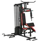 SPORTNOW Multi Gym Workout Station with Sit Up Bench, Push Up Stand, Dip Bars