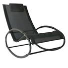 Outsunny Patio Rocking Chair Orbital Zero Gravity Seat Pool Chaise Used