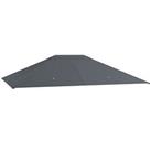 Outsunny 3 x 4m Gazebo Canopy Replacement Gazebo Roof Cover Refurbished