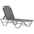 Outsunny Sun Lounger Relaxer Recliner w/ 5-Position Backrest Used