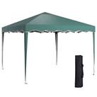 Outsunny 3x3(m) Pop Up Gazebo Marquee Tent for Garden Green Refurbished