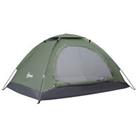 Outsunny Camping Tent for 2 Person Dome Tent w/ Storage Refurbished