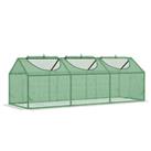 Outsunny Mini Greenhouse Small Plant Grow House w/ 3 Windows Outdoor Refurbished