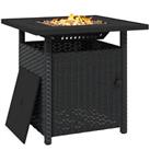 Outsunny 50,000 BTU Rattan Fire Pits , Propane Fire Pit Table Refurbished