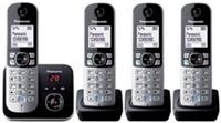 Panasonic KX-TG6824EB Quad DECT Cordless Telephone Heavy Box Damage