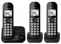 Panasonix KX-TGC463EB Triple Cordless Phone Answer Machine Heavy Box Damage