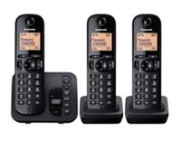 Panasonic KX-TGC223EB Cordless DECT Phone Triple Handset Light Box Damage