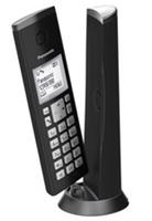 Panasonic KX-TGK220 Single Designer Cordless Phone Black Heavy Box Damage