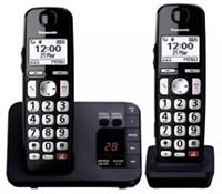 Panasonic KX-TGE822EB Twin Cordless Phone Answer Machine Heavy Box Damage