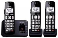 Panasonic KX-TGE823EB Triple Cordless Phone Answer Machine Heavy Box Damage