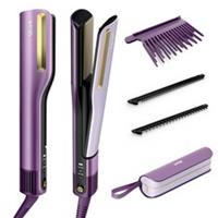 Shark SilkiPro Straight Hair Straightener + Dryer, Plum | REFURB | HT401UK