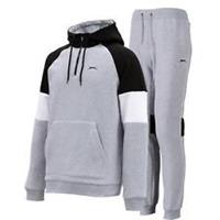 Slazenger Fleece Tracksuit Mens Gents Hooded OTH Elasticated Waist - L Regular