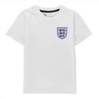 FA England Small Crest T Shirt Youngster Boys Licensed Crew Neck Tee Top Short - 9-10 Yrs Regular