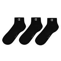 Champion Womens Logo quarter 3 Pack Socks Quarter Lightweight - 9-11 Regular