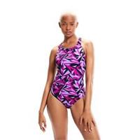 Speedo Womens HyperBoom One Piece Pool Beach Swimsuit Swimwear - 10 Regular