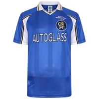 Score Draw Mens Chelsea 98 Home Jersey Licensed Retro Shirt - S Regular