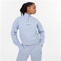 Jack Wills Honeylane Half Zip Sweatshirt Ladies Zipped Pullover T Shirt Tee Top