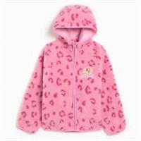 Character Kids Grls Brbi Print Shearling Jacket Outerwear - 6-7 Yrs Regular