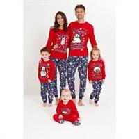 Be You Kids Family Christmas Festive Friends Slogan Sleepsuit Top and - 0-3 Regular