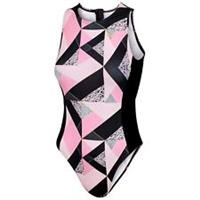 Zone3 Womens High Neck Swim Suit One Piece Pool Beach Swimsuit Swimwear - 28 Regular