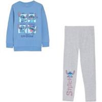 Character Kids Hoody and Legging Set Blue Grey Leggings Activewear Training - 4-5 Yrs Regular