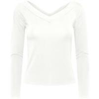 Pieces Womens Ls VNeck Top Cut Out - 10 Regular