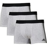 adidas Mens active flex cotton 3 stripe boxer Boxers Moisture wicking - 2XL Regular