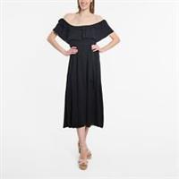 Be You Womens Frill Bardot Belted Midaxi Dress Maxi - 20 Regular