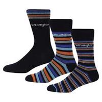 Wrangler Kids Socks 3 Pack Crew - 5-8 Regular