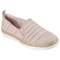 Skechers Womens Engineered Woven Twin Gore Slip On Espadrilles