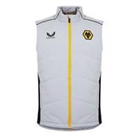 Castore Mens Wolves Gilet Sleeveless Jacket Outerwear Top Rain - S Regular