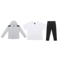 Firetrap Girls Junior 3 piece Jogger Set Fleece Tracksuit Sports Casuals Hooded - 11-12 Years Regular