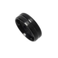 Fabric Unisex Stainless Steel Ring Band Rings