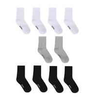 Lee Cooper Kids Back to School Qrtr Sock 10pk Junior Quarter Socks - Junior 1-6 Regular