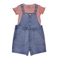 Be You Kids Younger Girl T-Shirt and Dungaree Set Clothing Sets - 3-4 Years Regular