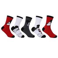 Character Kids Crew Sock 5pk Junior Novelty Socks - Junior 1-6 Regular