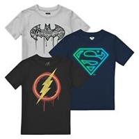 DC Comics Kids shirt 3 Pack Regular Fit T-Shirt - 7-8 Years Regular