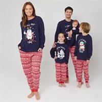 Linea Kids Family Christmas Penguin Pyjama Set Long Sleeve Sets - 20-22 Regular