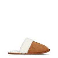 Linea Womens Faux Suede Mule Slipper