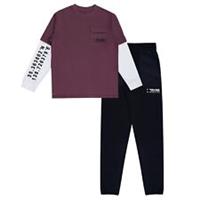 Firetrap Kids Tee Jog St Top and Trouser Sets - 6-7 Regular