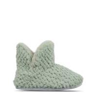 Linea Womens Textured Slipper Boot Booties