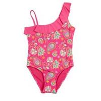 Threadbare Kids Frill Sst Nl One Piece Pool Beach Swimsuit Swimwear - 5/6 Regular