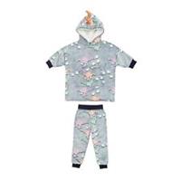 Firetrap Boys Glow In The Dark Hoodie Hooded Top And Trousers Bottoms Pants Set - 4-5 Years Regular