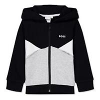 Boss Kids Black Zip Baby Hoodie Hooded Top - 9 Months Regular