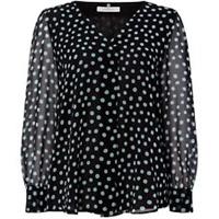 Marella Womens Spot Blouse Blouses - Long Sleeve - 8 Regular