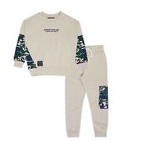 Firetrap Kids Camo Jogset Baby Fleece Tracksuit Sports Casuals - 5-6 Years Regular