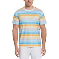 Original Penguin Mens Striped T-Shirt Short Sleeve Sports Training Fitness Gym - M Regular