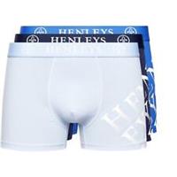 Henleys Mens 3 Pack Boxers Trunk - L Regular